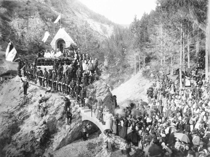  1902 Cerimonia di inaugurazione della centrale dei Boaleti