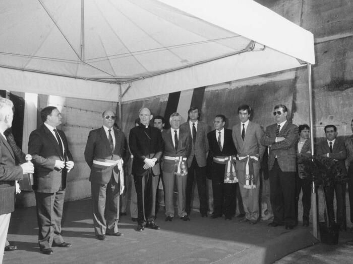 1988 cerimonia di inaugurazione della centrale di Zivertaghe