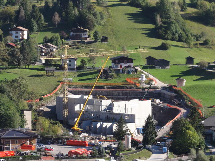 2010 costruzione della centrale di Teleriscaldamento di Primiero