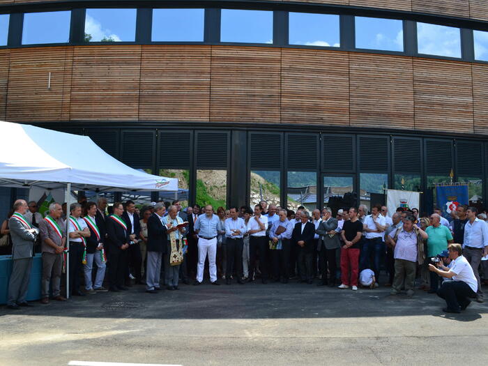 2012 cerimonia di inaugurazione Centrale di Teleriscaldamento di Primiero