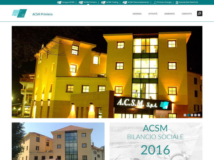È on line il nuovo sito internet di ACSM S.p.A.